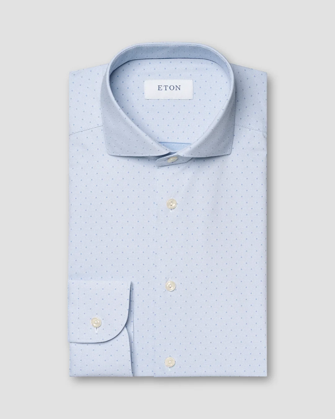 blue dotted dress shirt Navy Blue Polka Dots Long Sleeve Men Button Up Shirt, Dark Blue Guys Male Print Buttoned Down Collared Graphic Casual Dress Plus Size Shirt