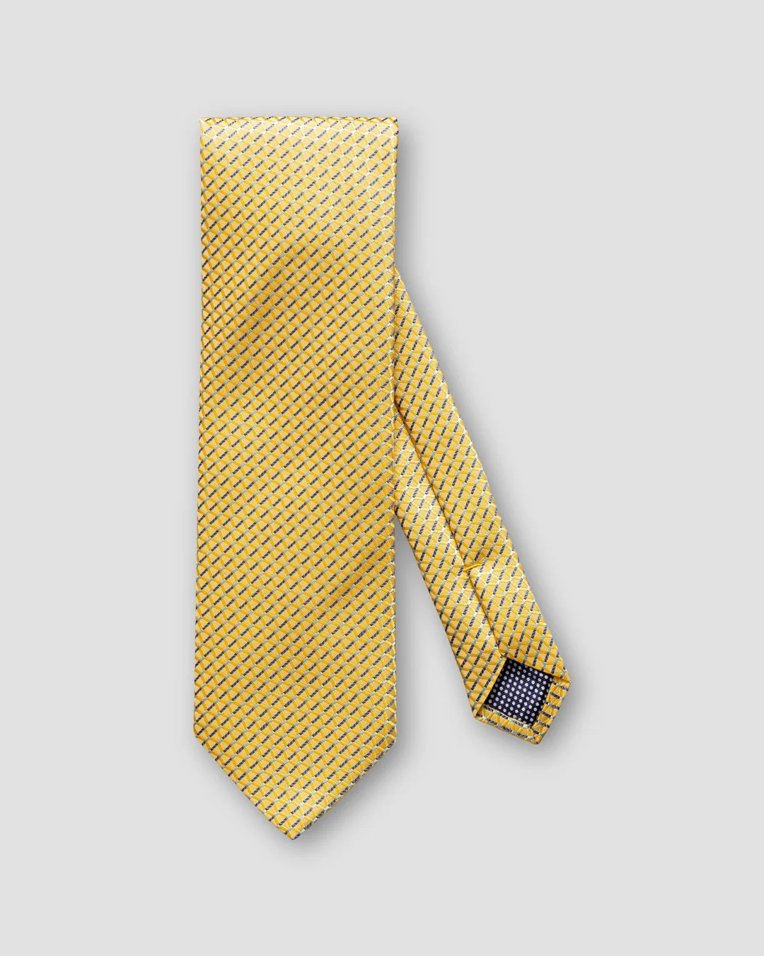 Yellow Patterned Silk Tie - Eton