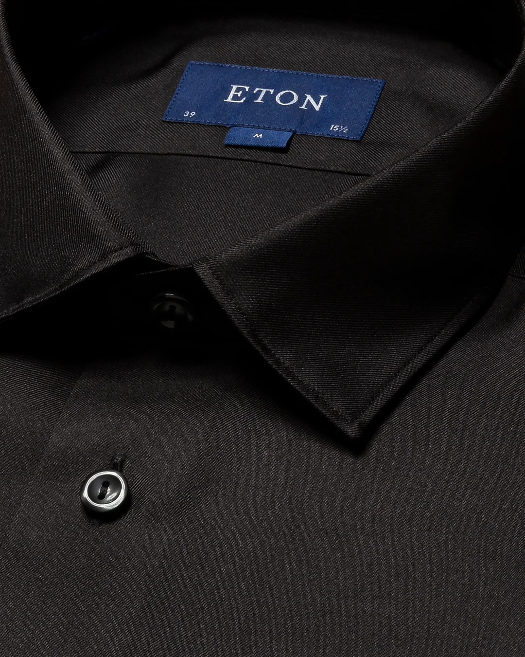 Black Silk Shirt - Eton Black Silk Shirt - Eton