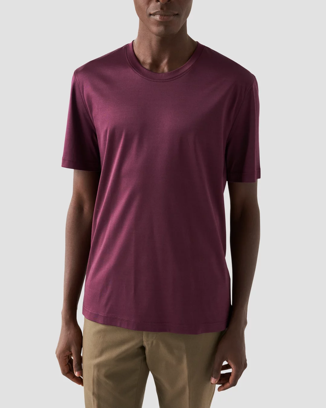 Burgundy Filo di Scozia T-Shirt - Eton