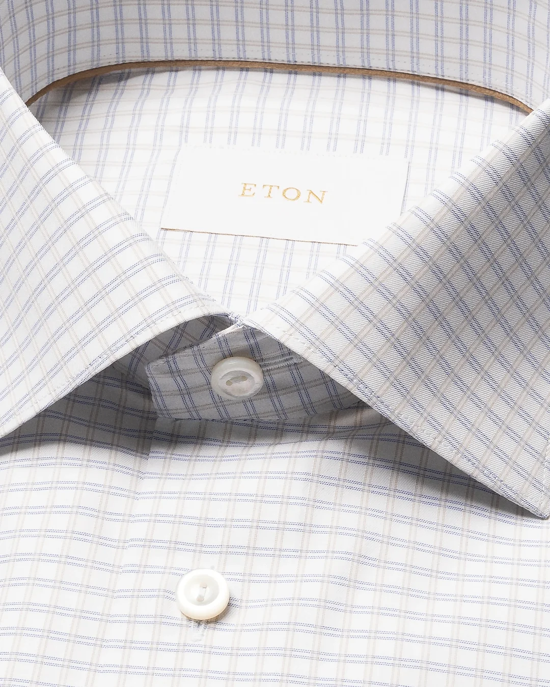 Check Supima 120 Piqué Shirt - Eton