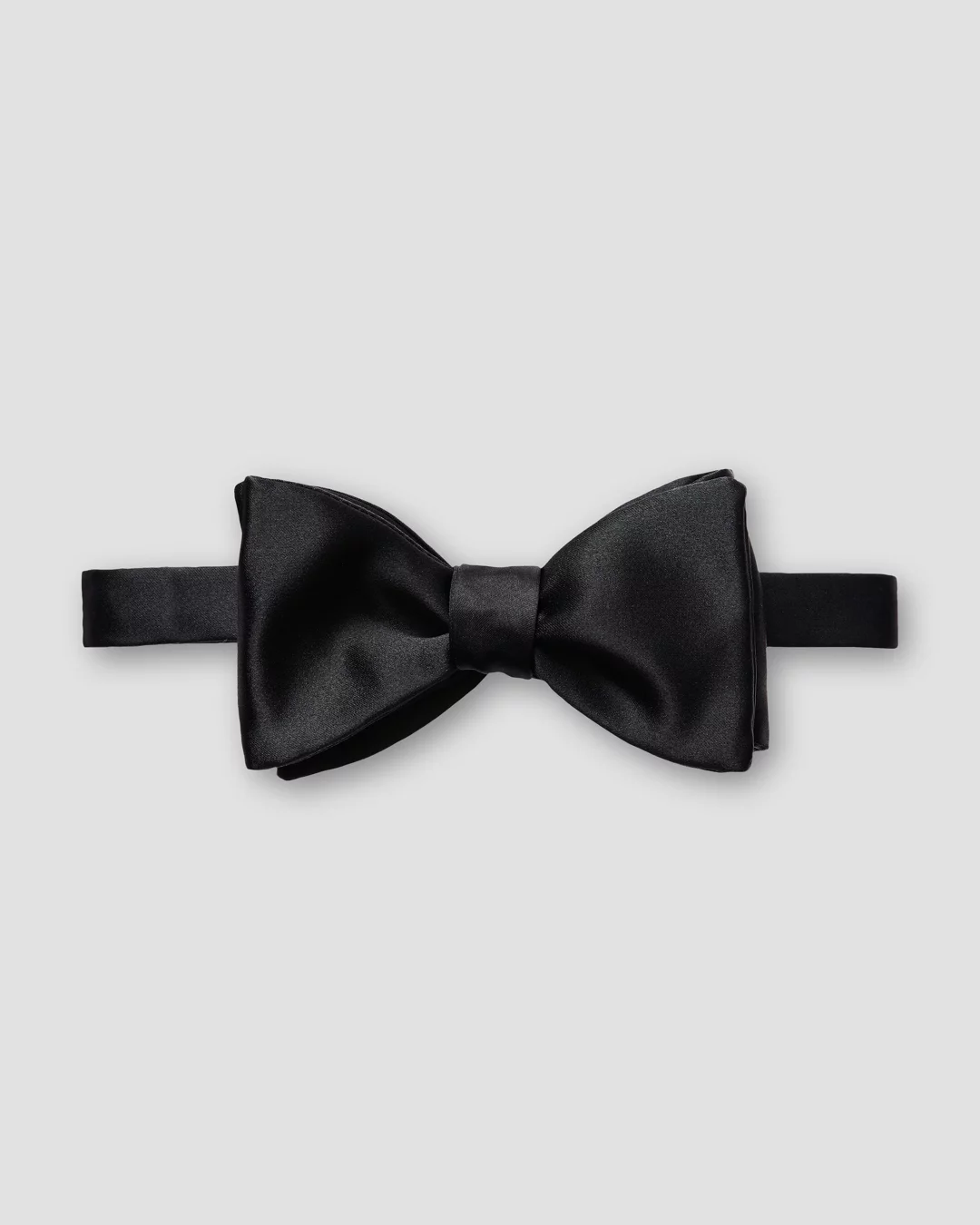 Black Silk Bow Tie – Ready Tied - Eton