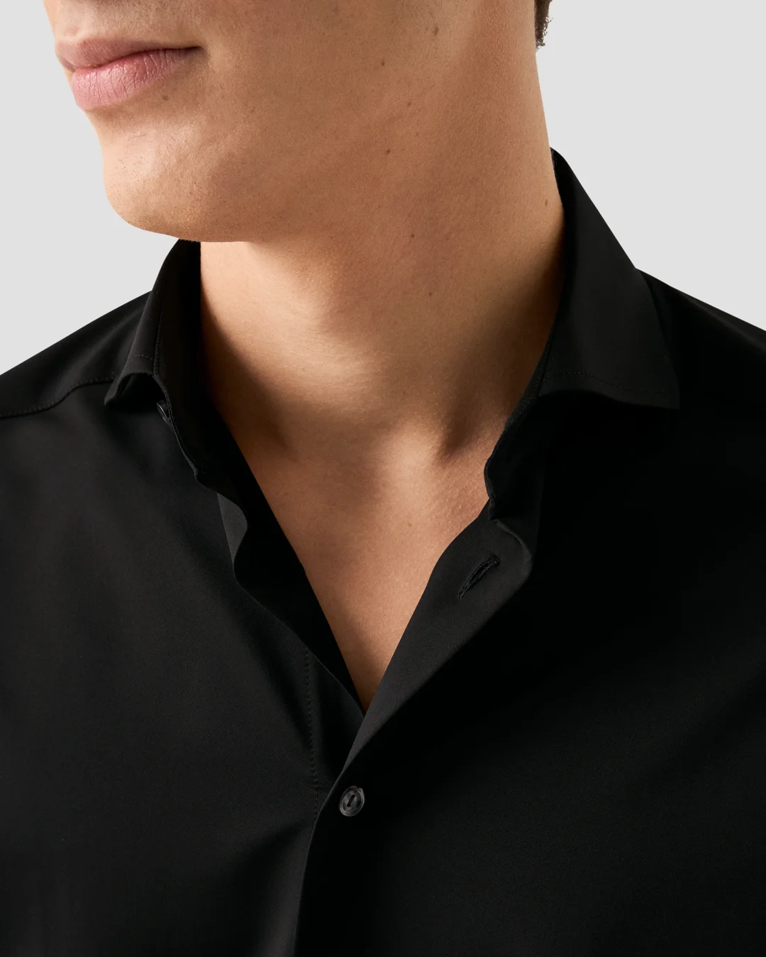 Solid Four-Way Stretch Shirt - Eton