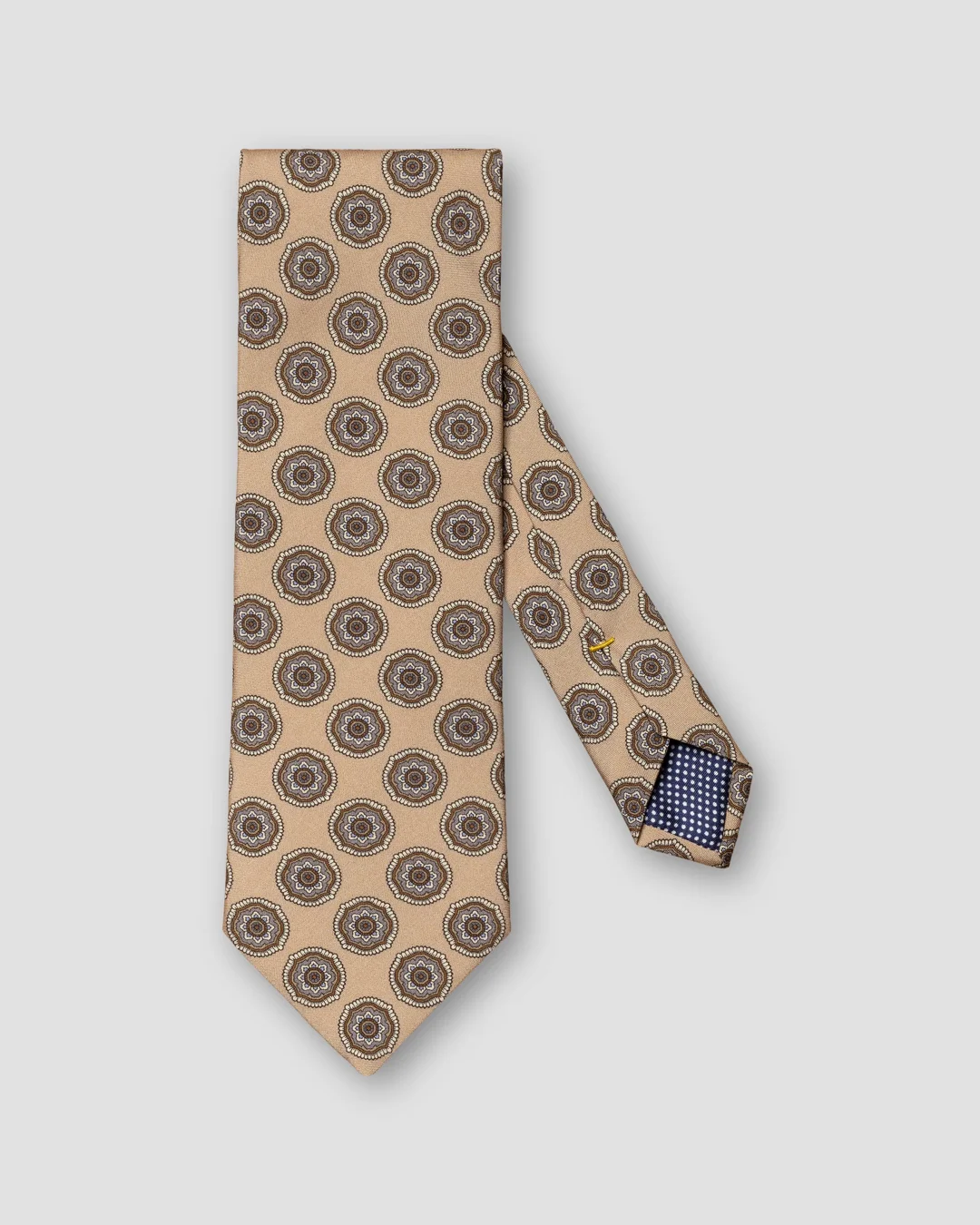 Brown Paisley Geometric Tie - Eton