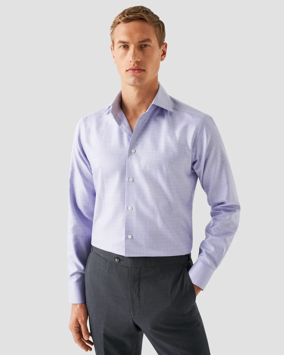 Chemise manches longues en coton à carreaux Next | La Redoute