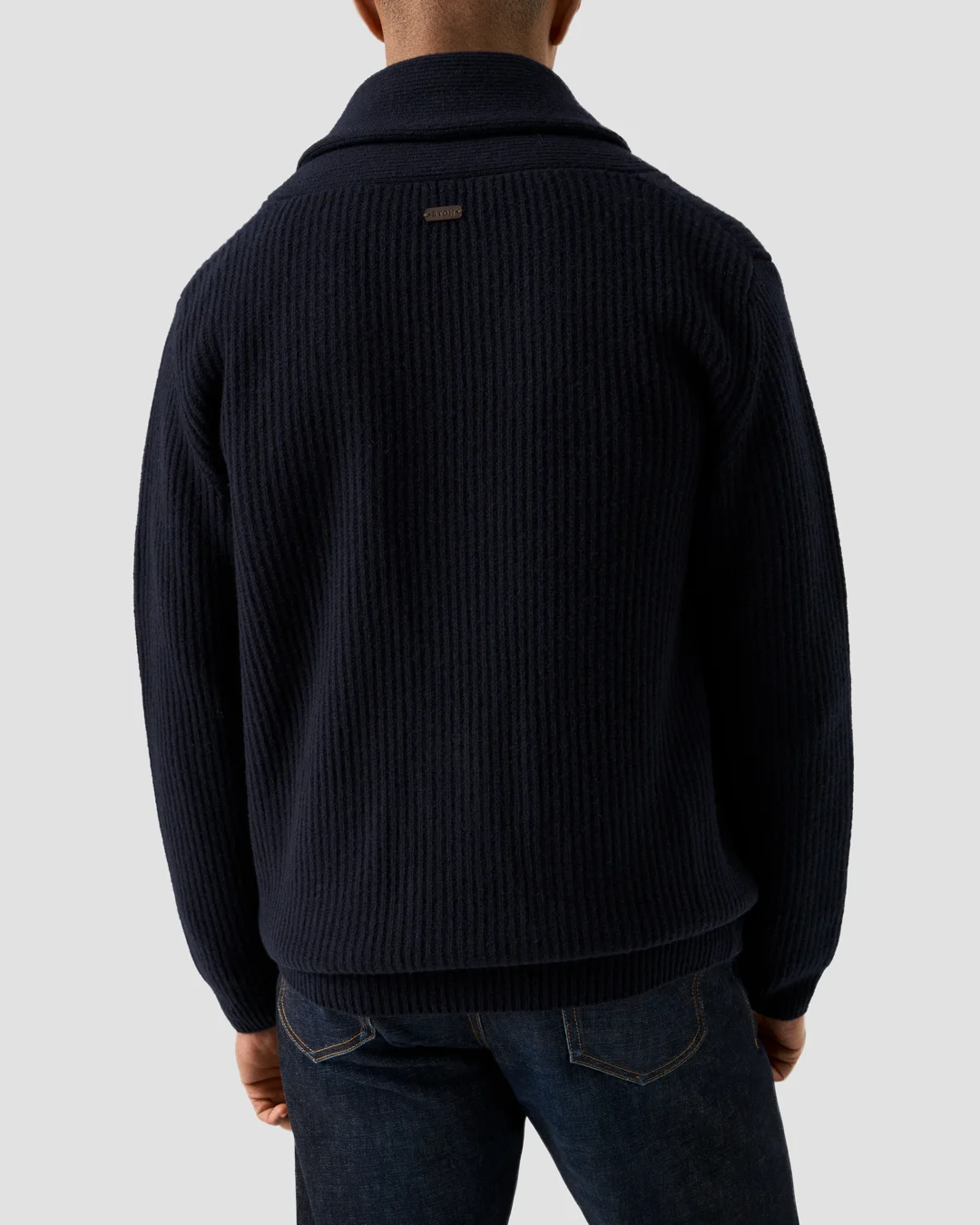 Shawl Collar Knit Cardigan - Eton