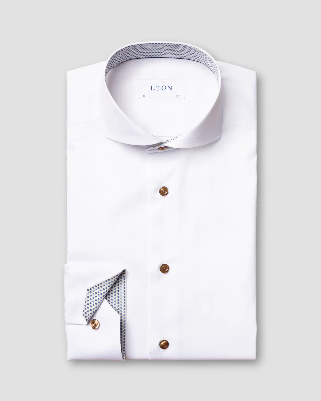 新品digne poplin shirts ディニュ　ポプリンシャツ ivoly white-poplin-shirt-glass-print
