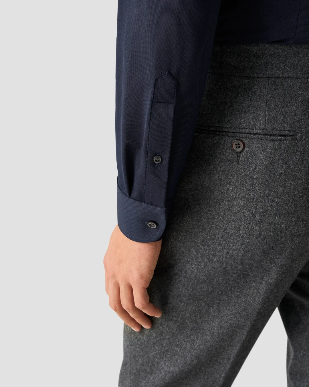 Solid Four-Way Stretch Shirt - Eton