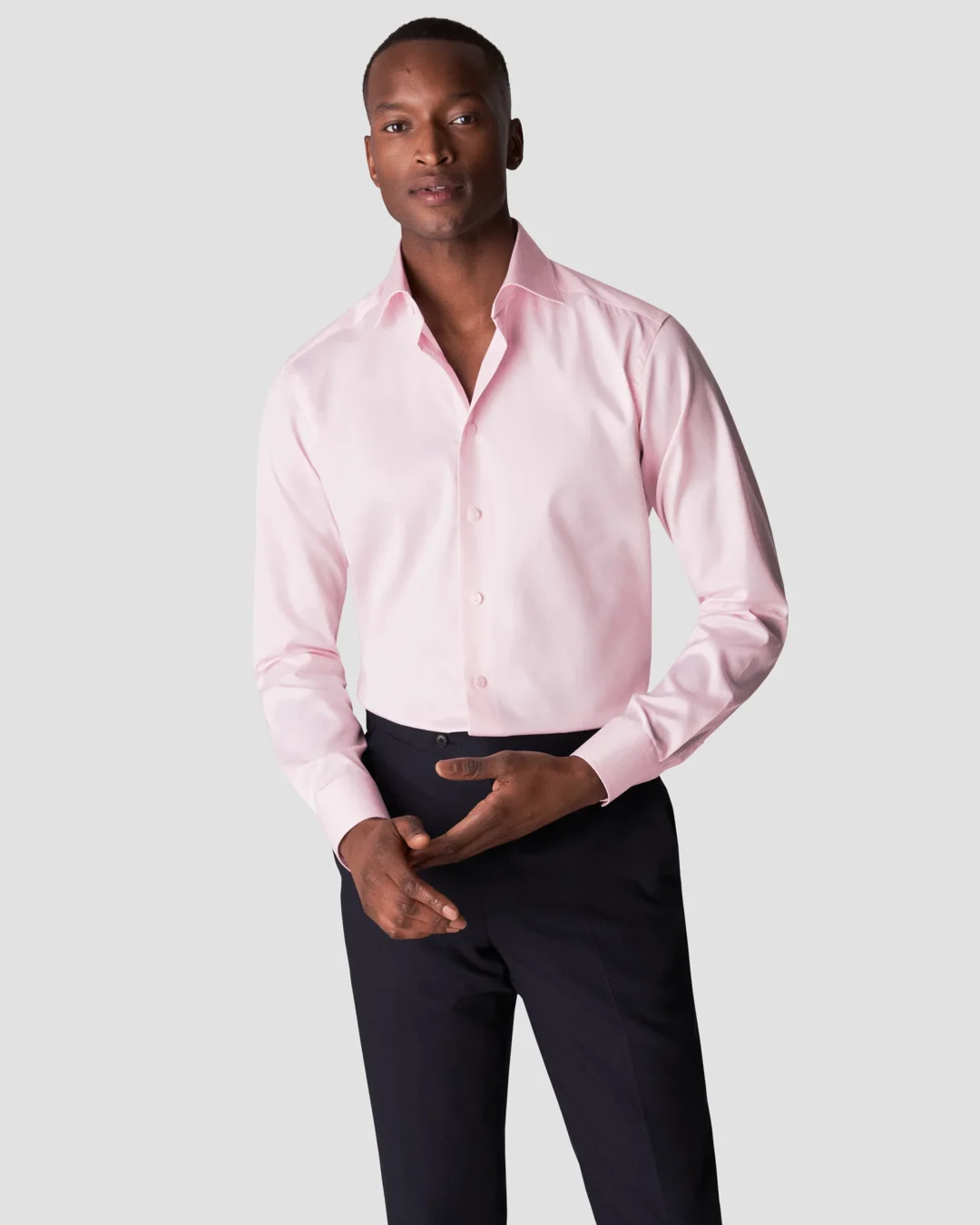 Pink Signature Twill Shirt - Eton