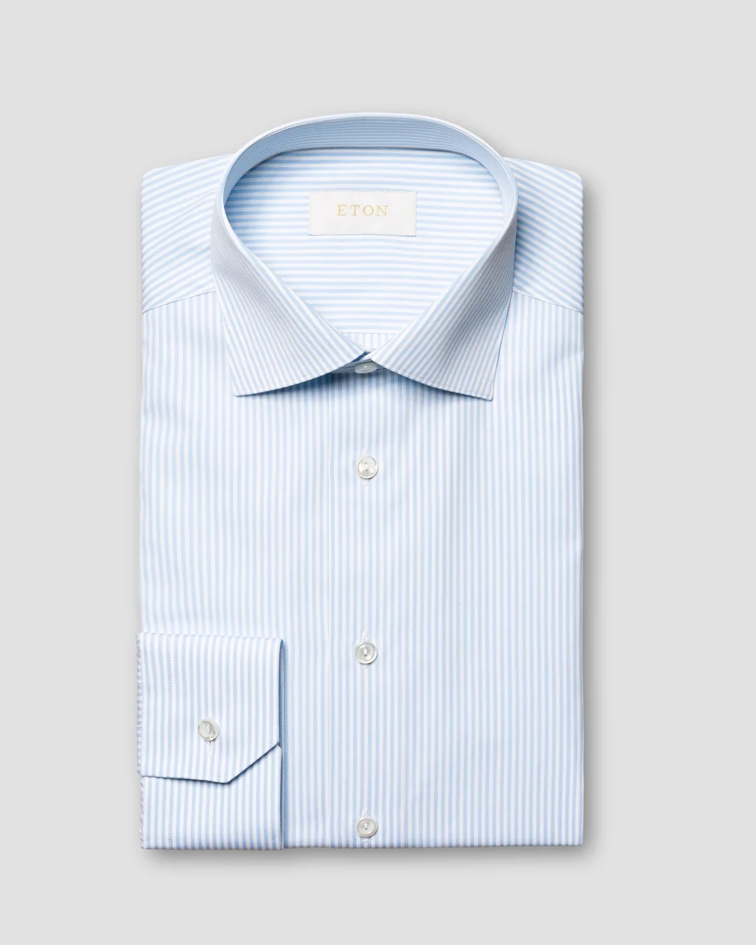 blue bengal stripe dress shirt Bengal Stripe Tailored / 16 / 36