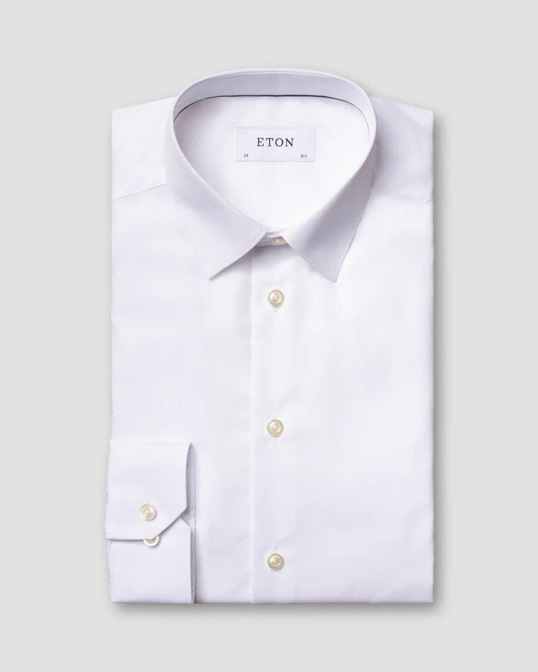 White Poplin Shirt - Eton