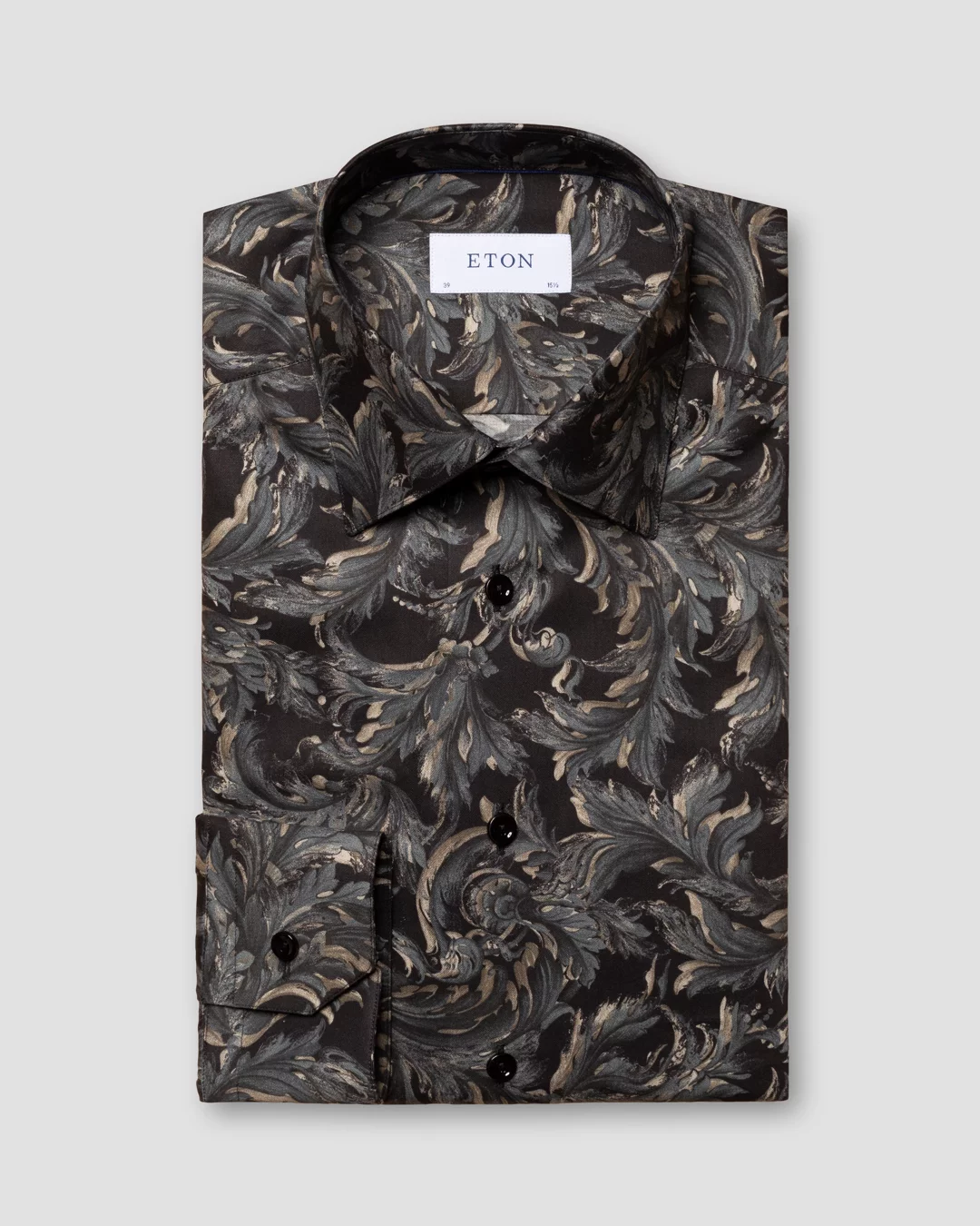 Floral-print silk-twill shirt – Monlux