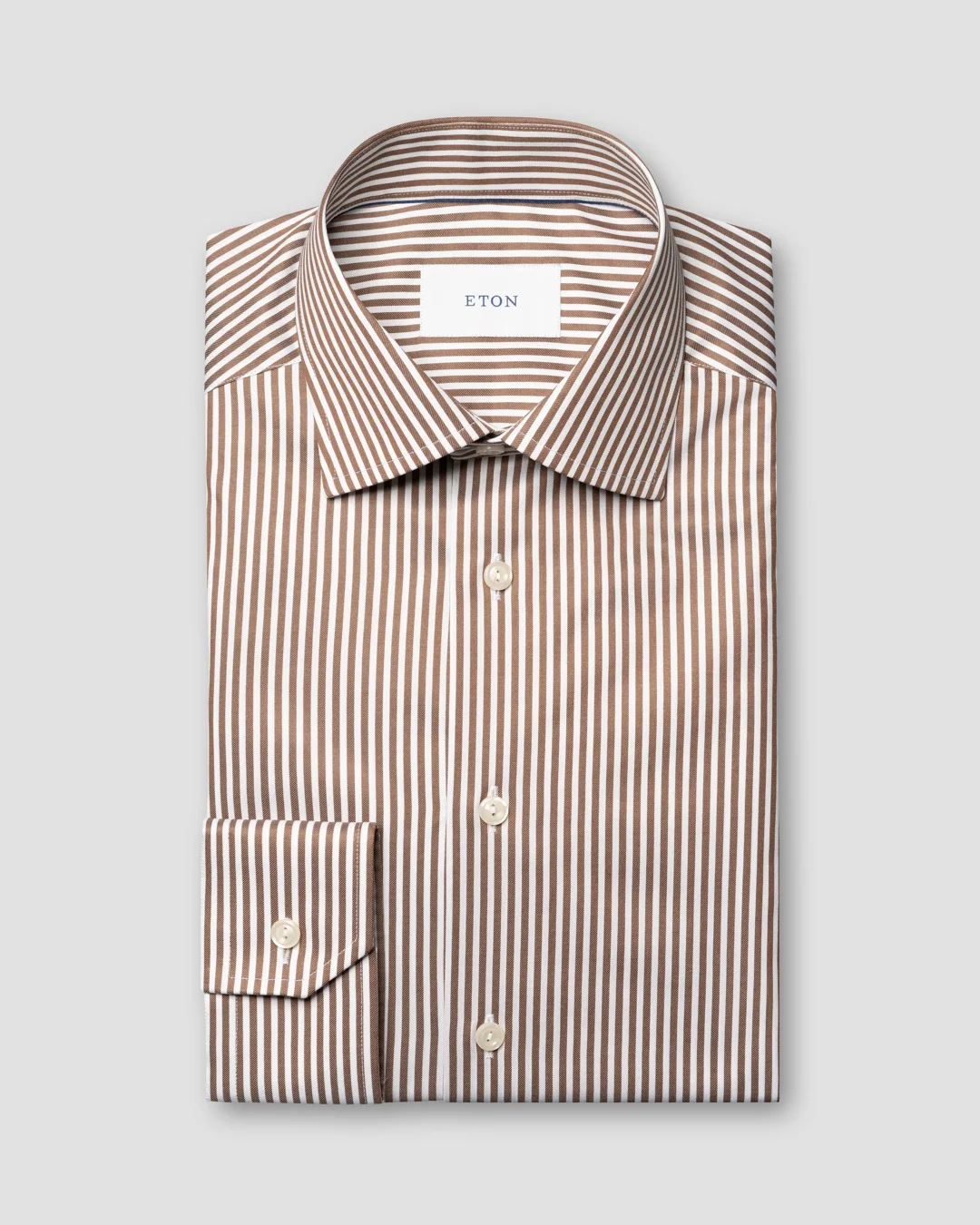 bengal stripe dress shirt The Bay Navy & White M / Navy & White Bengal Stripe Featuring a President Spread collar A business Made-in-USA Broadcloth Bengal Stripe Dress