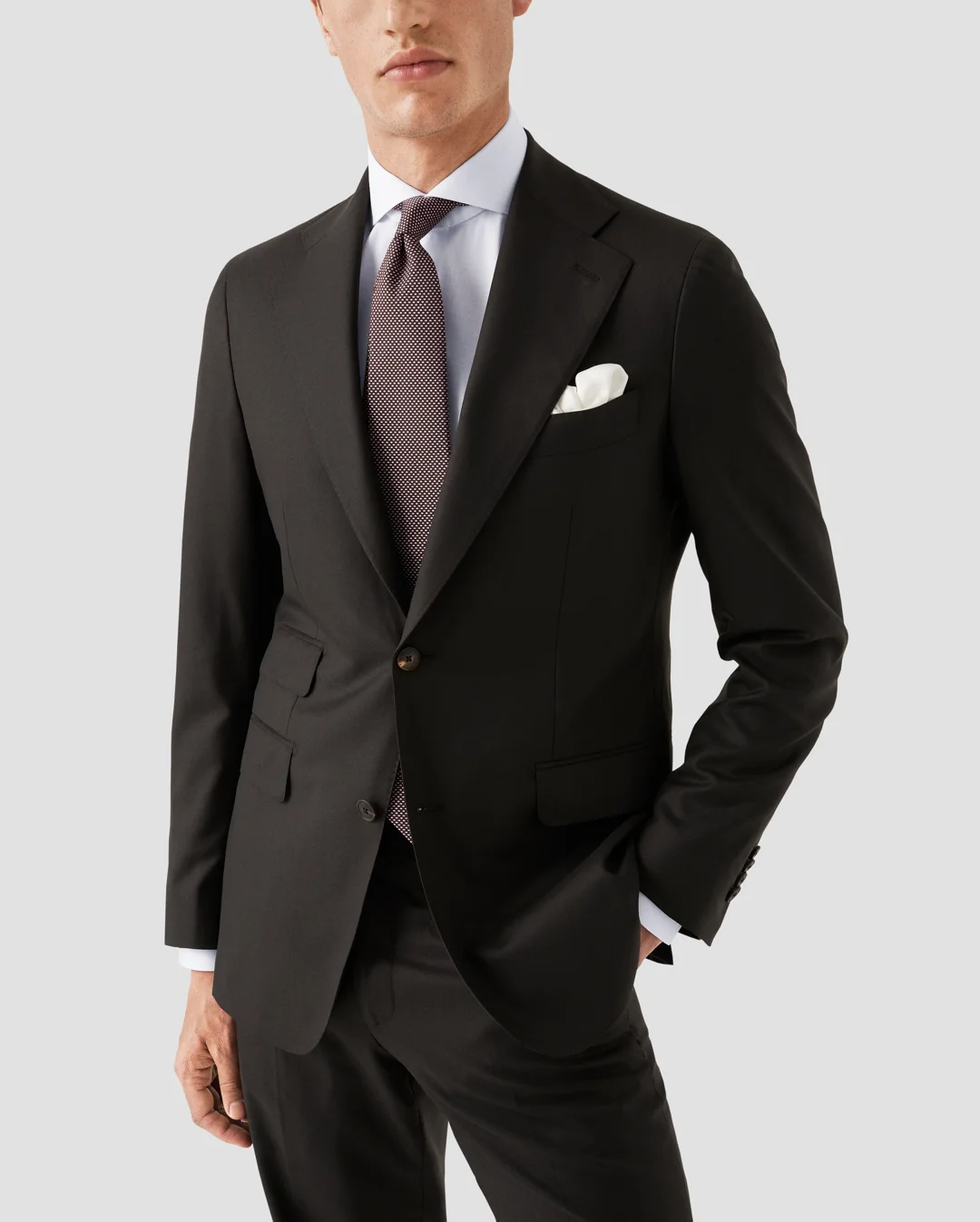 White Signature Twill Shirt - Extreme Cut Away - Eton White Signature Twill Shirt - Extreme Cut Away - Eton
