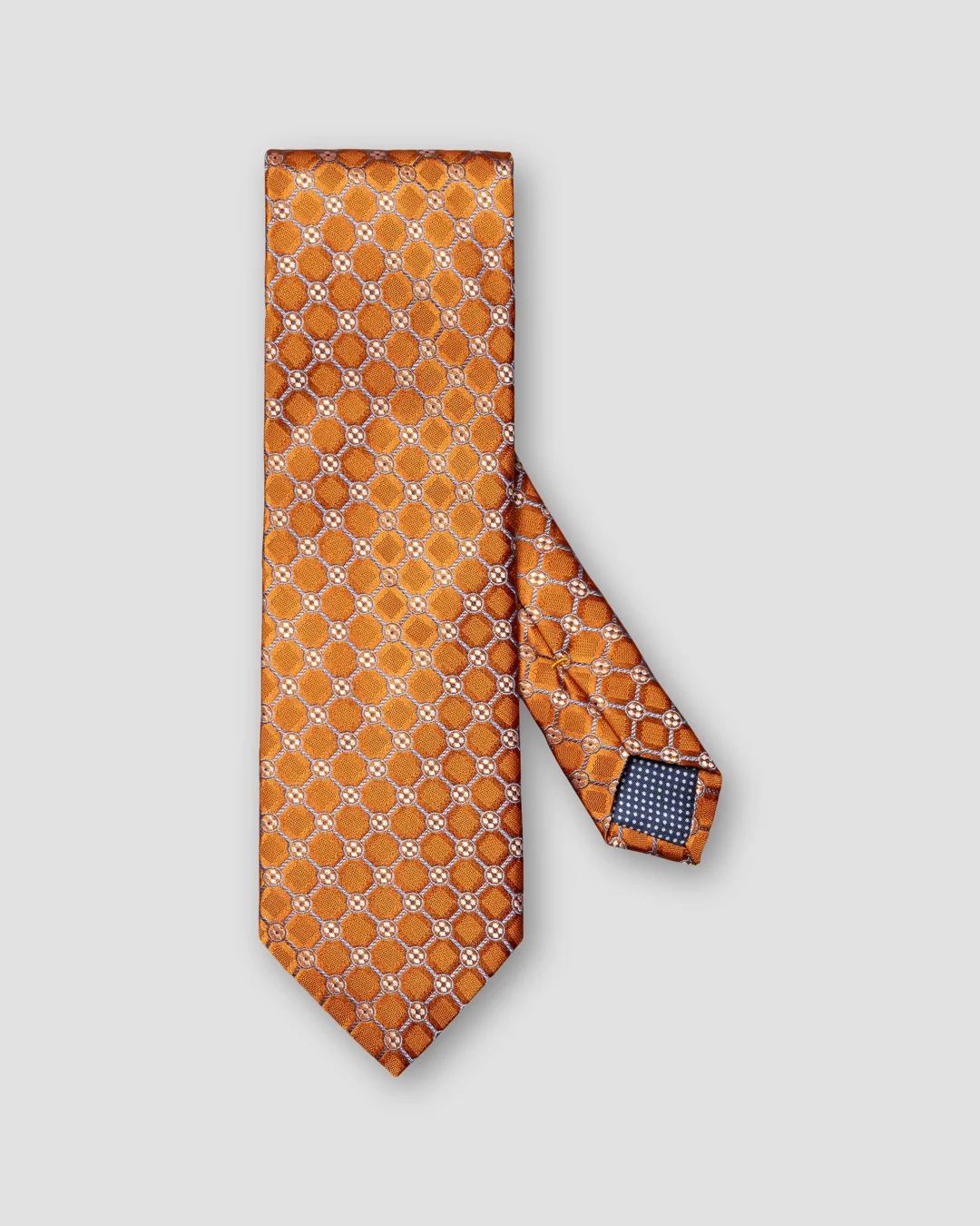 Orange Geometric Tie - Eton