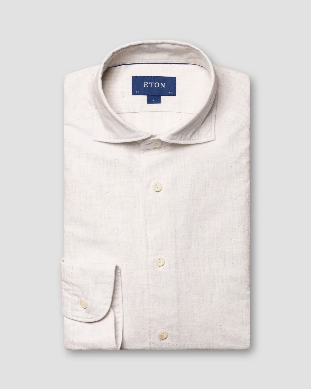 White textured shirt - Eton