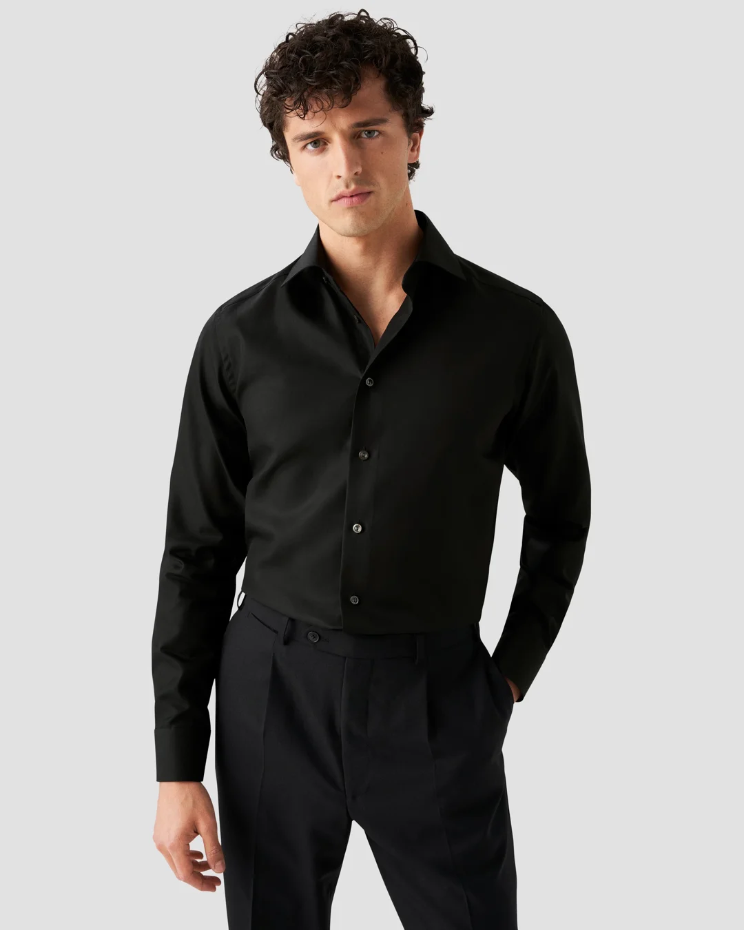 Black Giza 45 Shirt - Eton