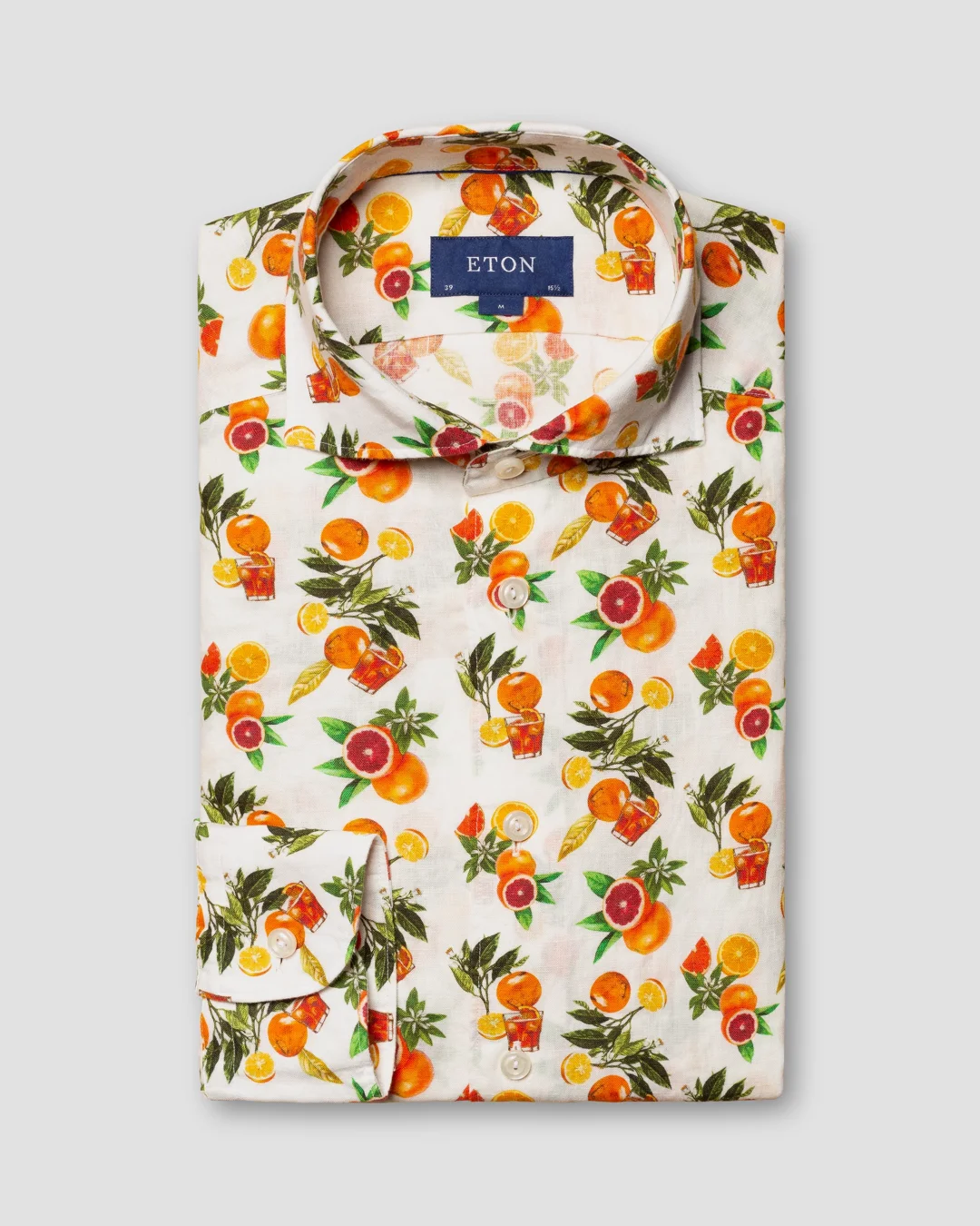 Orange printed shirt - Eton