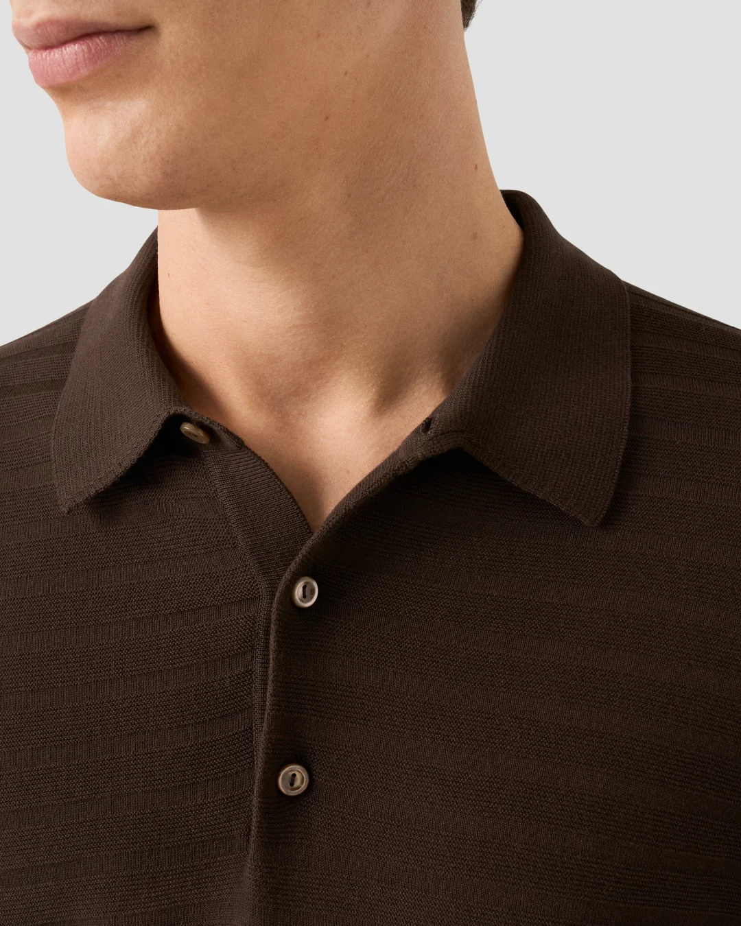 トップス BoTT MARLED KNIT POLO / BROWN BoTT Marled Knit Polo - Brown – Goodhood