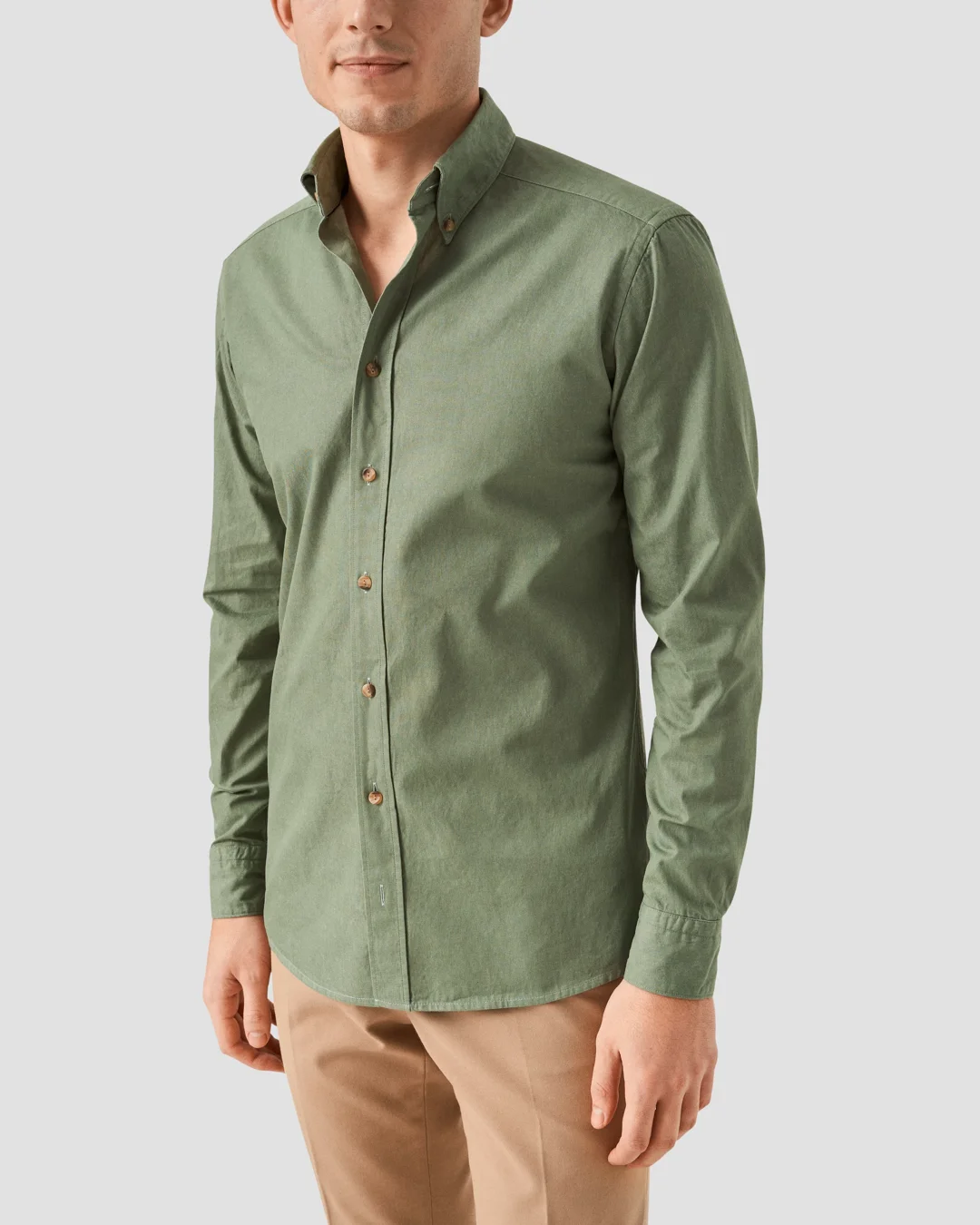 Green Denim Shirt - Eton