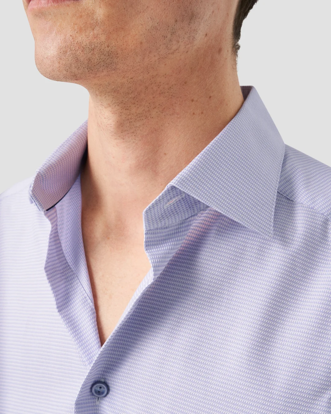 Light Purple Semi Solid Supima 120 Piqué Shirt - Eton