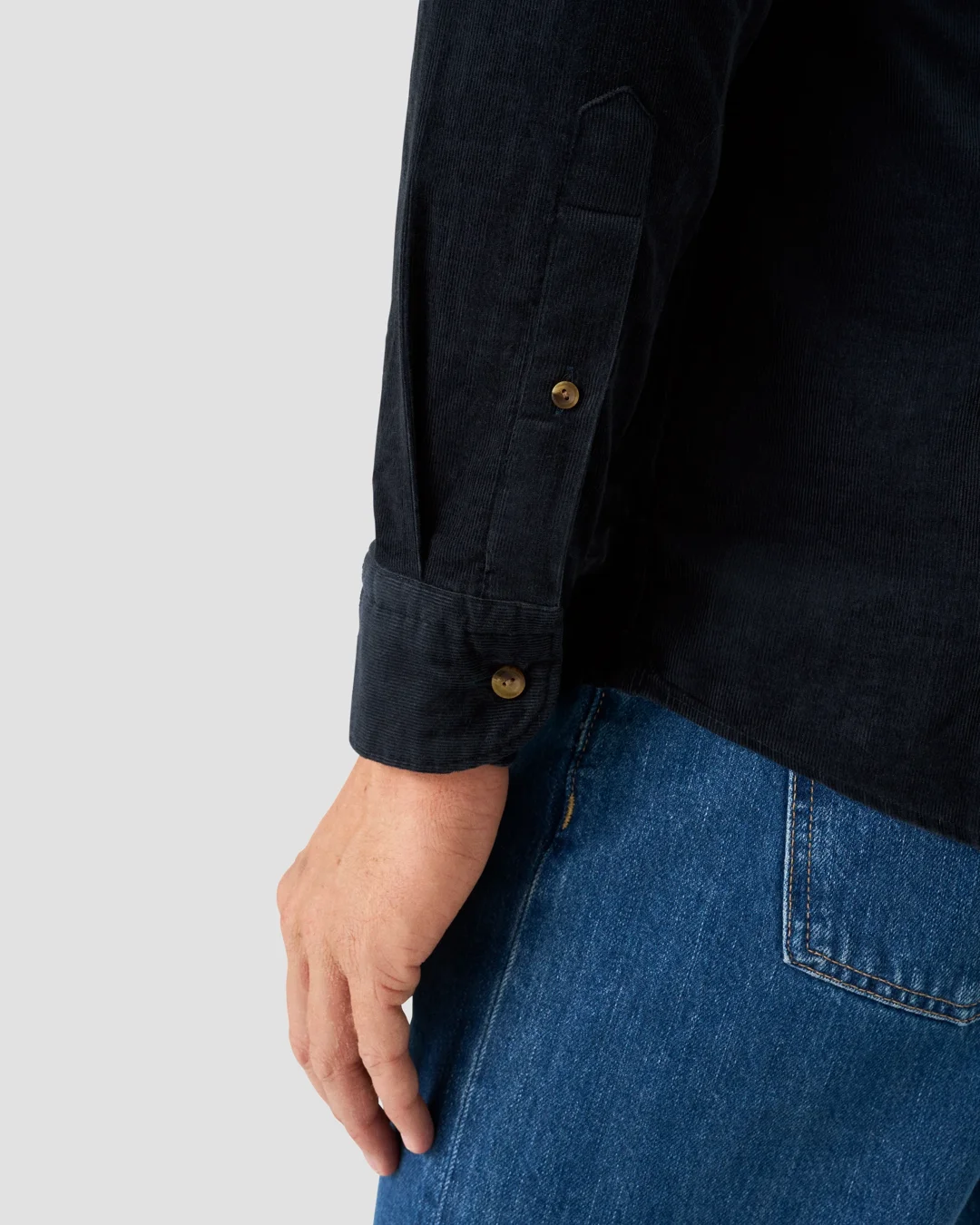 Solid Corduroy Shirt - Eton