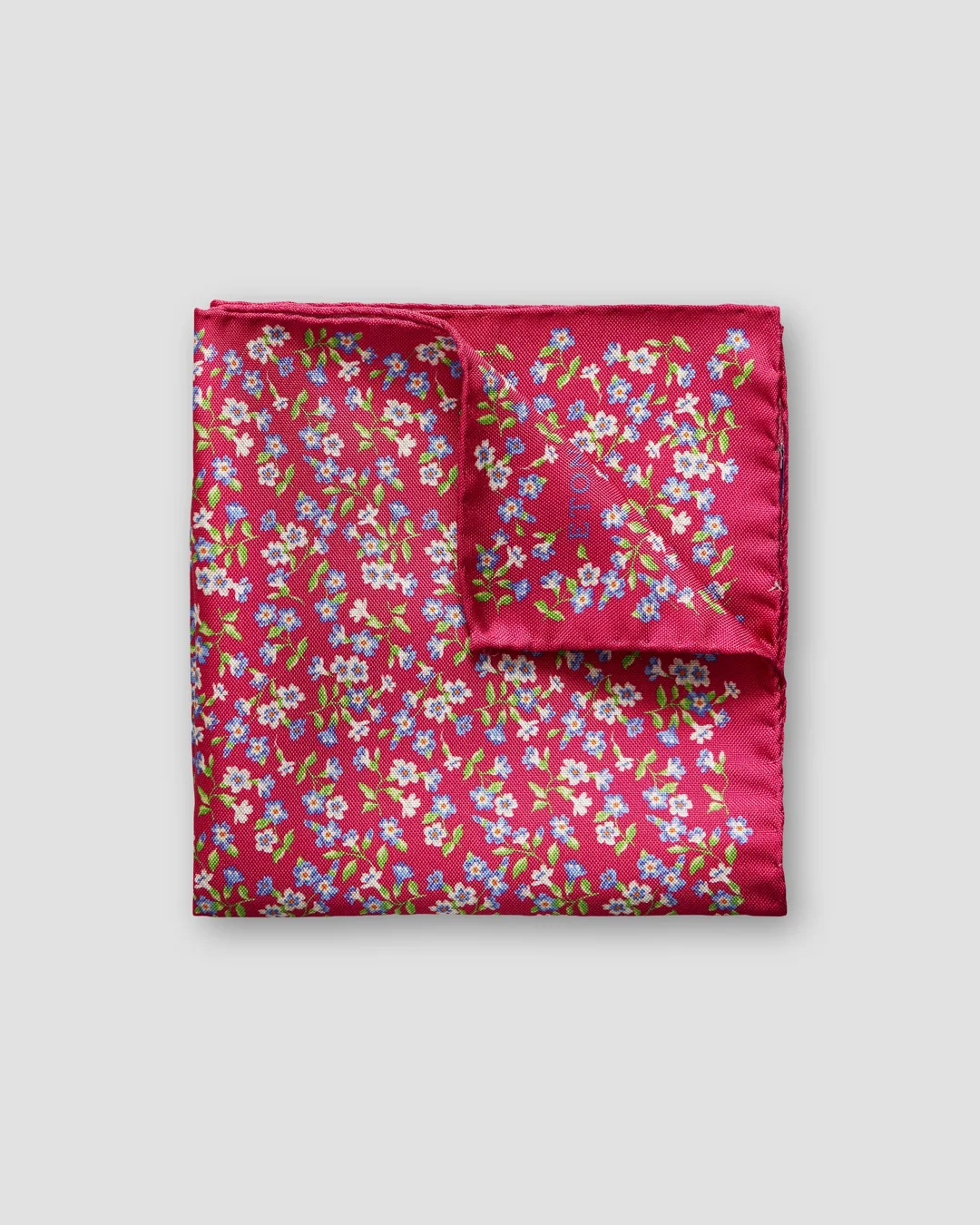 Red Gold Bees Silk Pocket Square