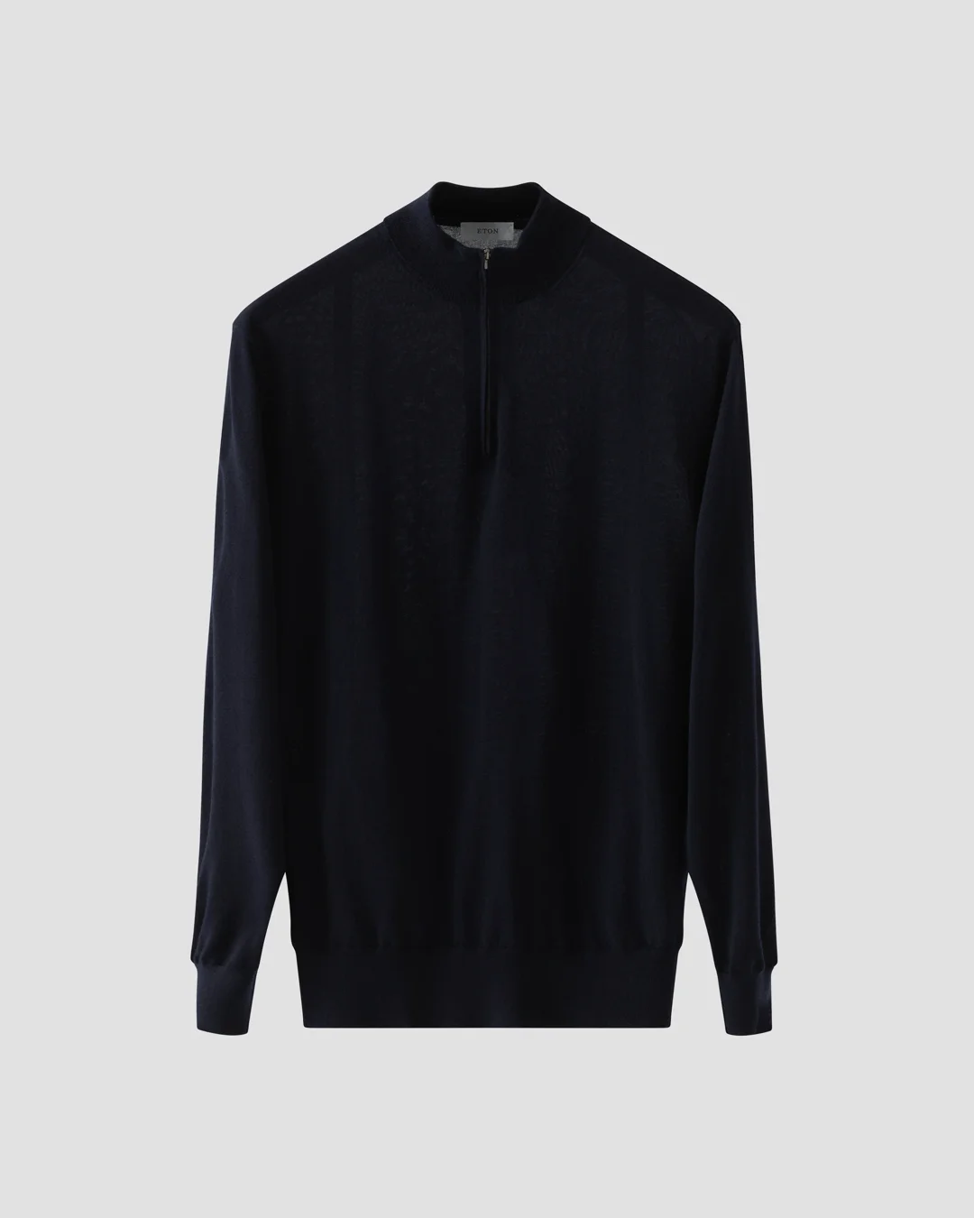 Fine Knit Half Zip Polo - Eton
