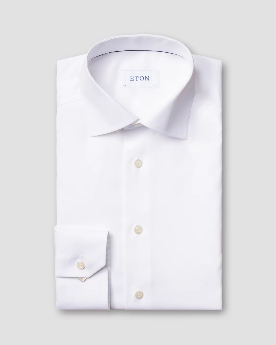 White Poplin Shirt - Eton