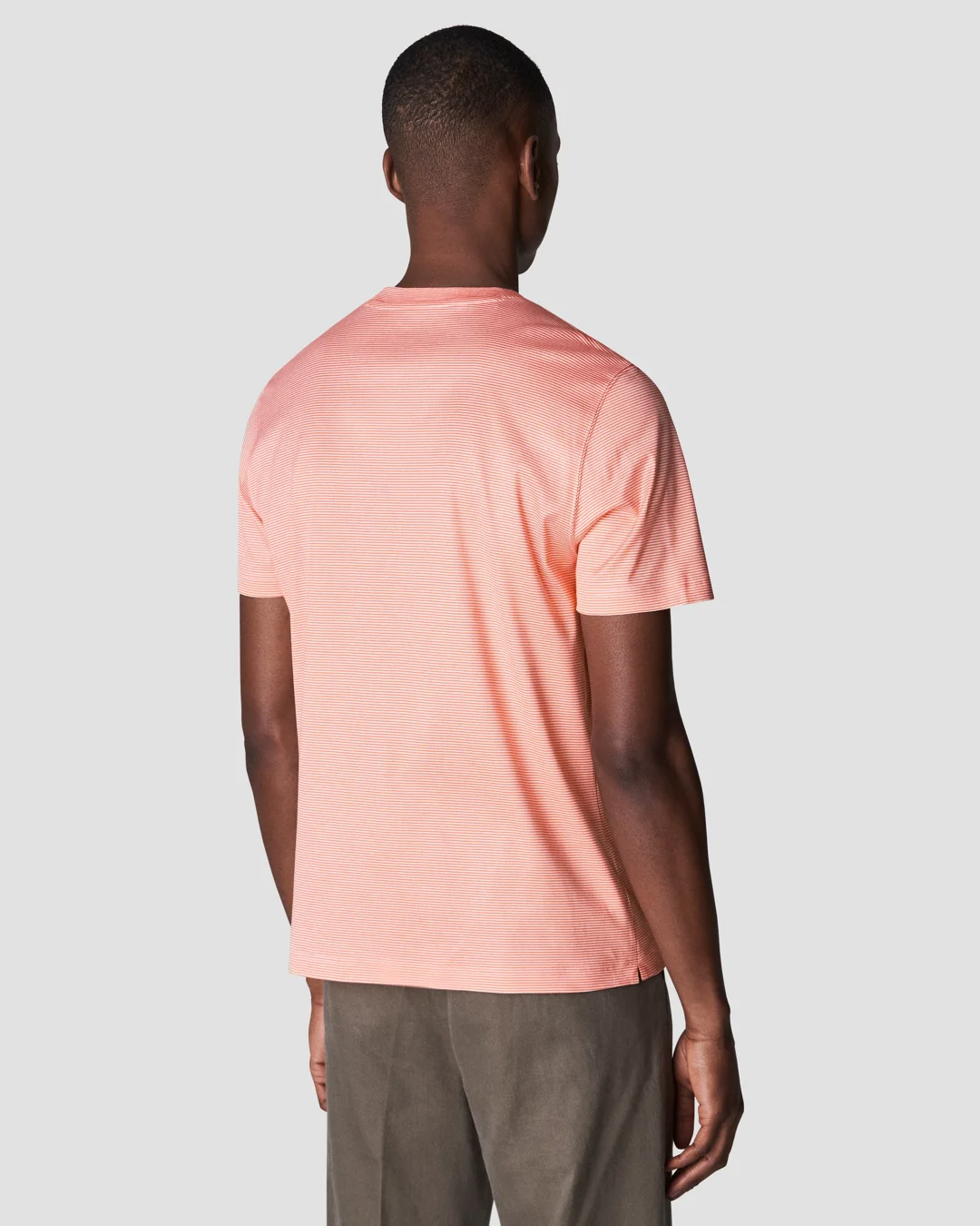 Red Striped Filo di Scozia T-Shirt - Eton Red Striped Filo di Scozia T-Shirt - Eton