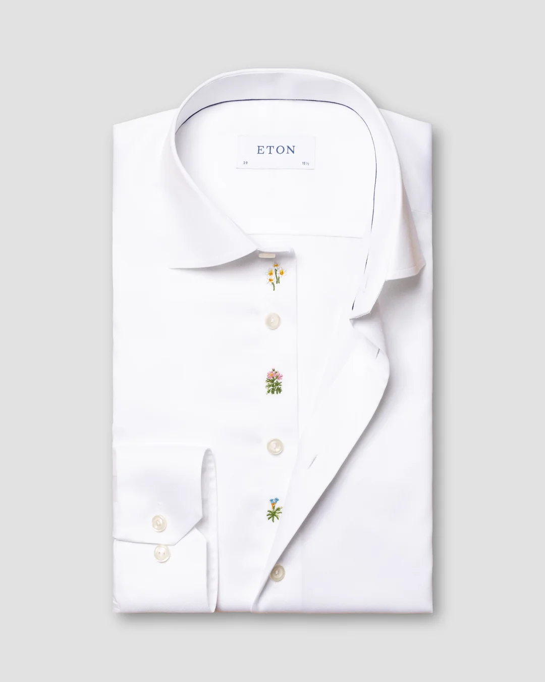 white embroidered dress shirt Cino | LANAII EMBROIDERY WHITE/WHITE BUTTON DOWN SHIRT | X-Large