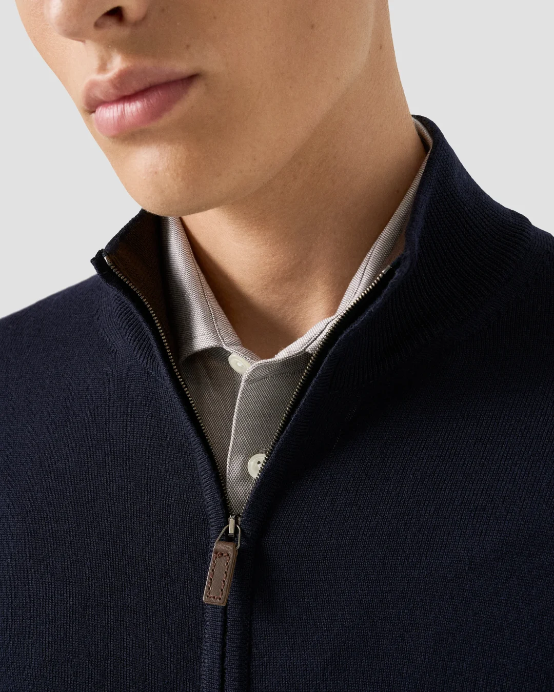 ずとまよ　M Full Zip Knit Jersey (Navy) Full Zip Knit Jersey (Navy) - ZUTOMAYO MART
