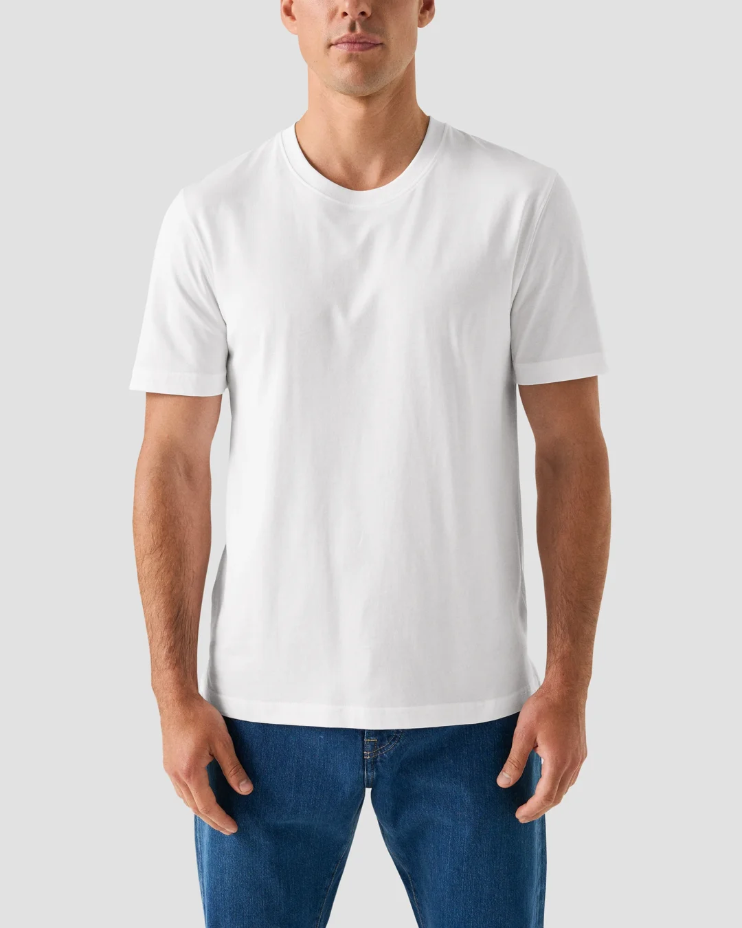 White Supima Cotton T-Shirt - Eton