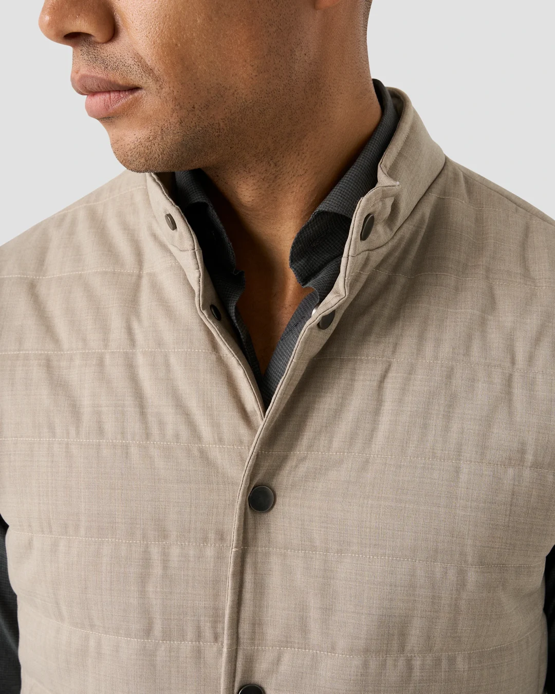 Padded Wool Vest - Eton