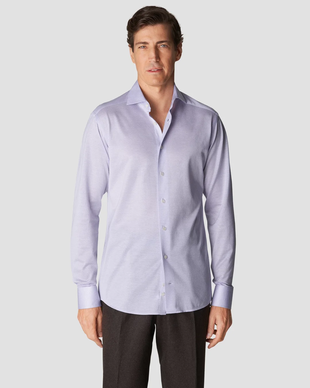 Purple King Knit Shirt - Eton Purple King Knit Shirt - Eton