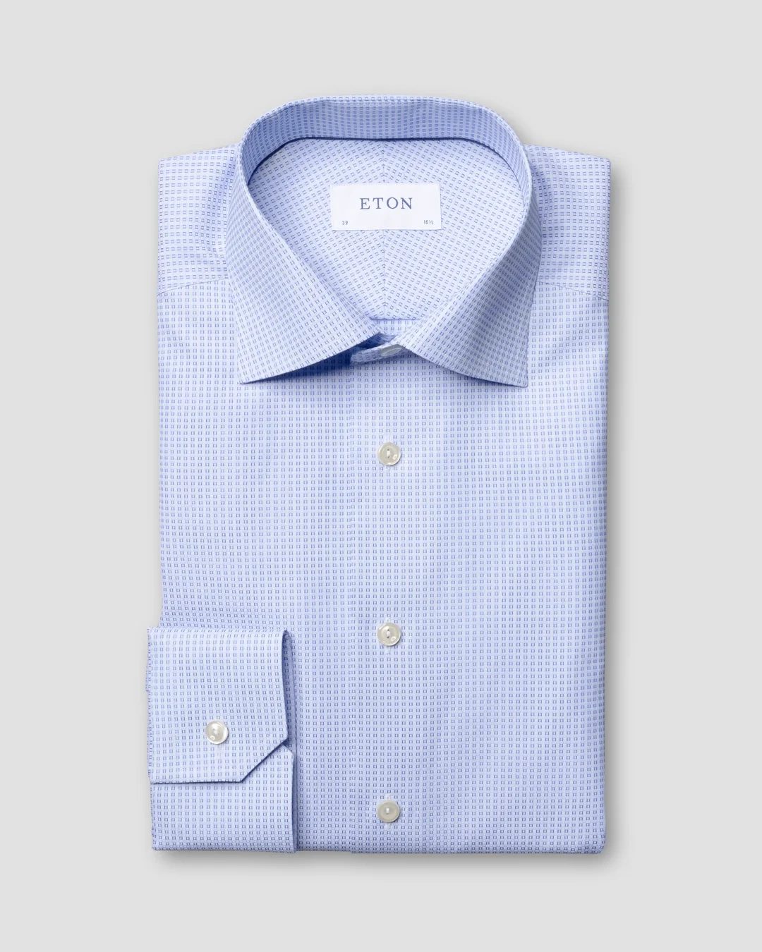 Blue woven checks shirt - Eton
