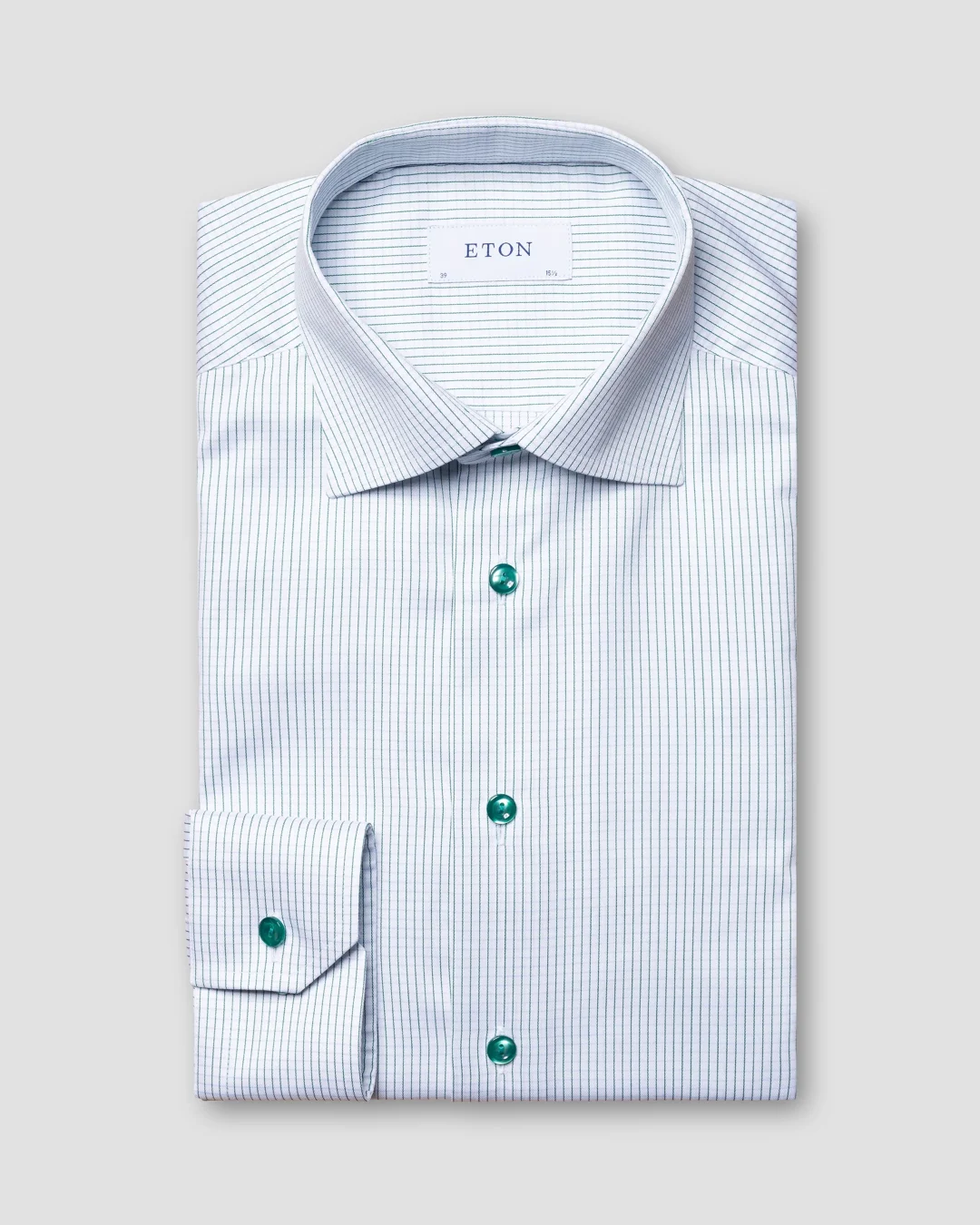 Green Checked Dobby Shirt - Eton