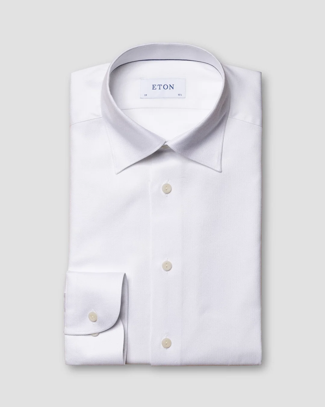 White Cotton-Lyocell Stretch Shirt - Eton