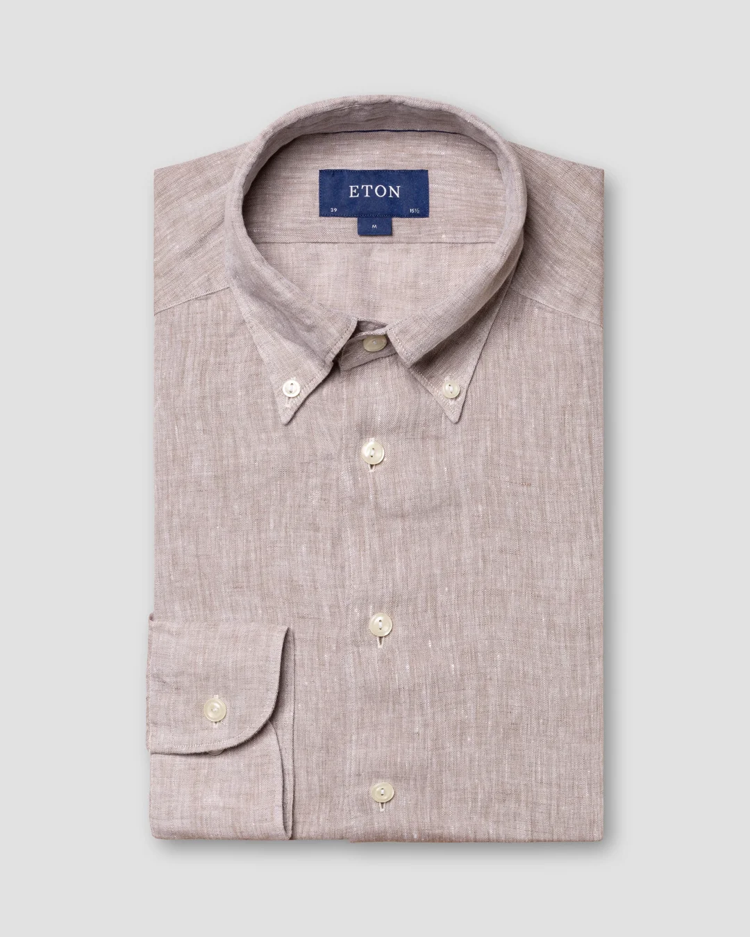 Beige Linen Shirt - Eton