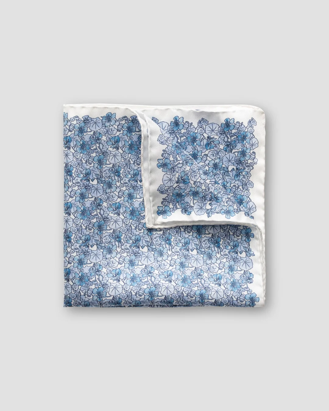 Blue floral pocket square Eton