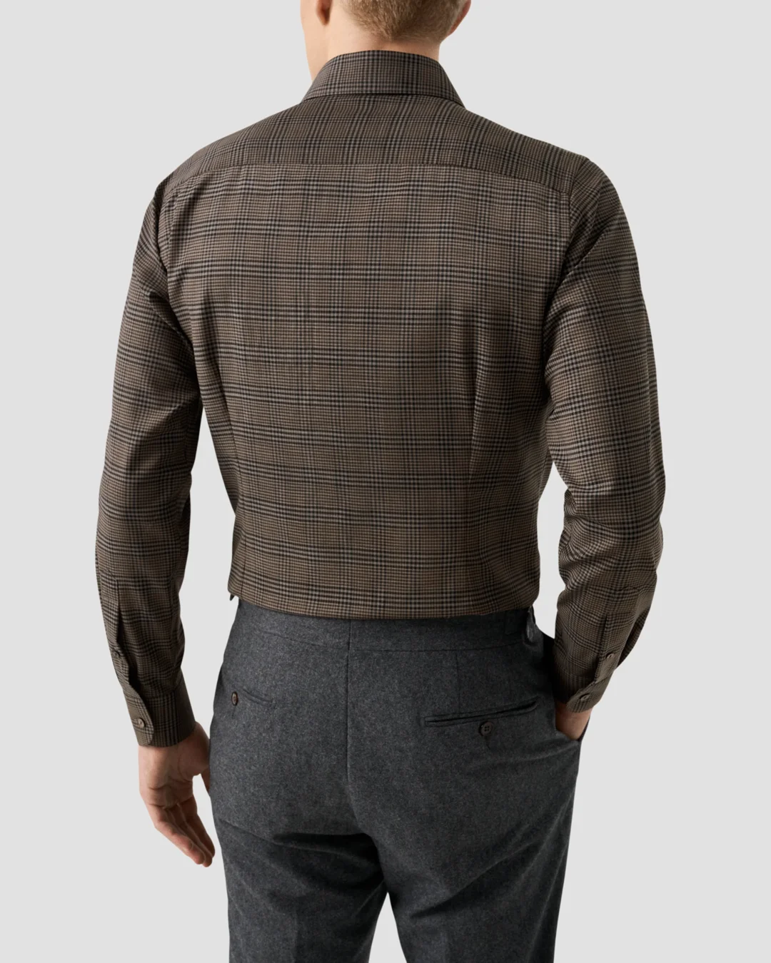 Check 120 Merino Wool Shirt - Eton