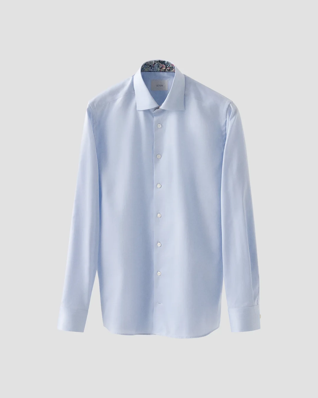 Signature Twill Paisley Effect Shirt - Eton Signature Twill Paisley Effect Shirt - Eton