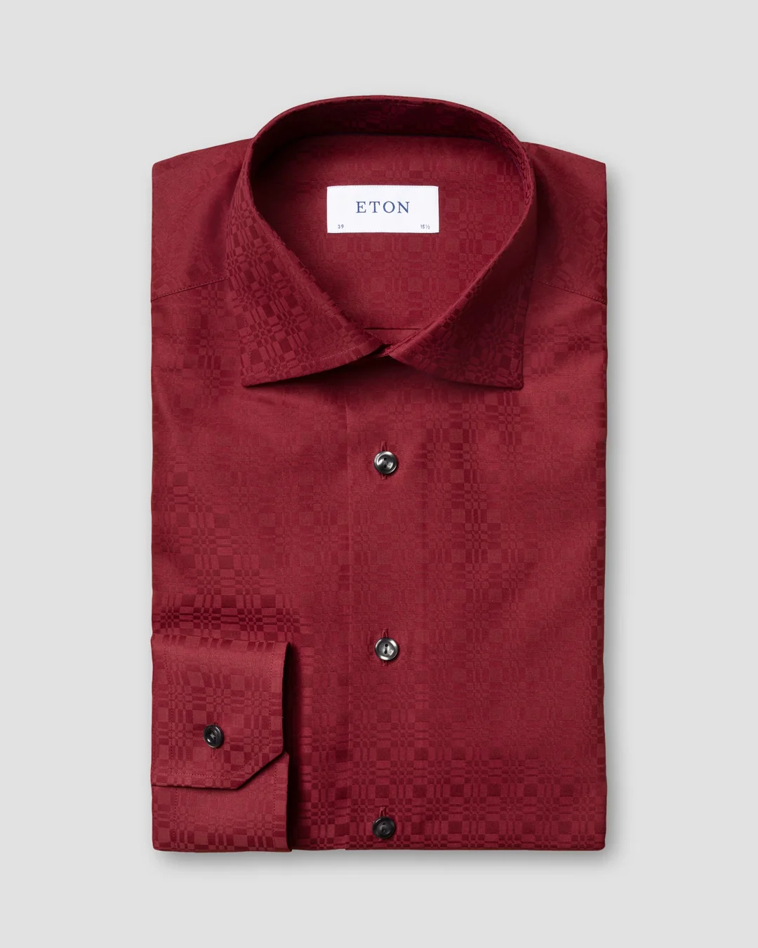 Red Brocade Shirt - Eton