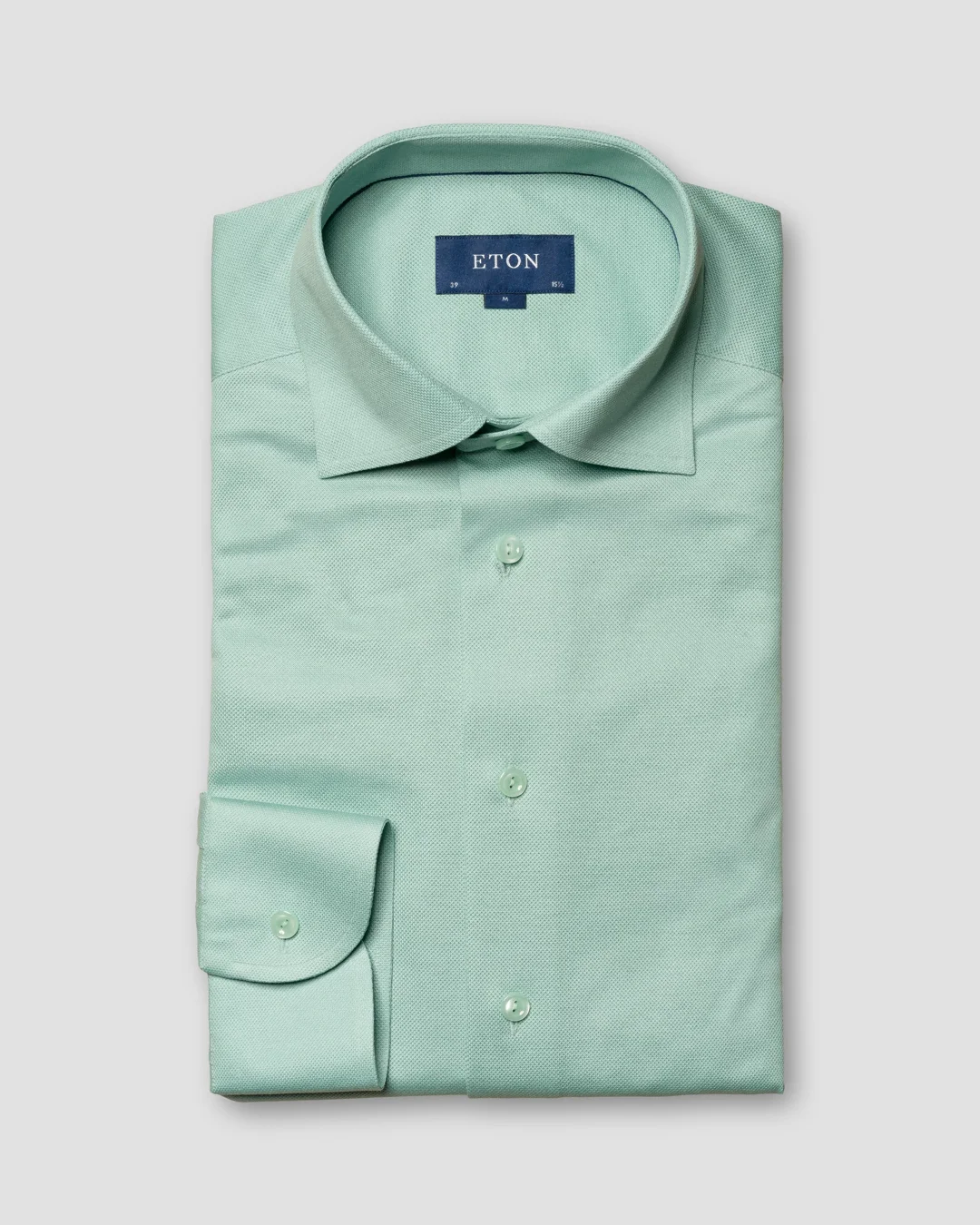 Light green Doub heavy piquet OCS - Eton