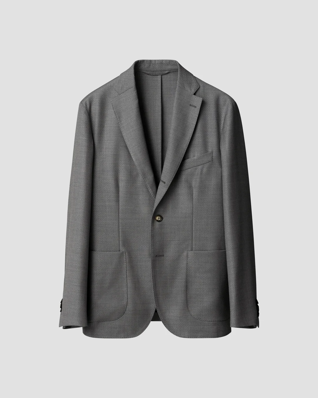 Wool Hopsack Soft Jacket - Eton