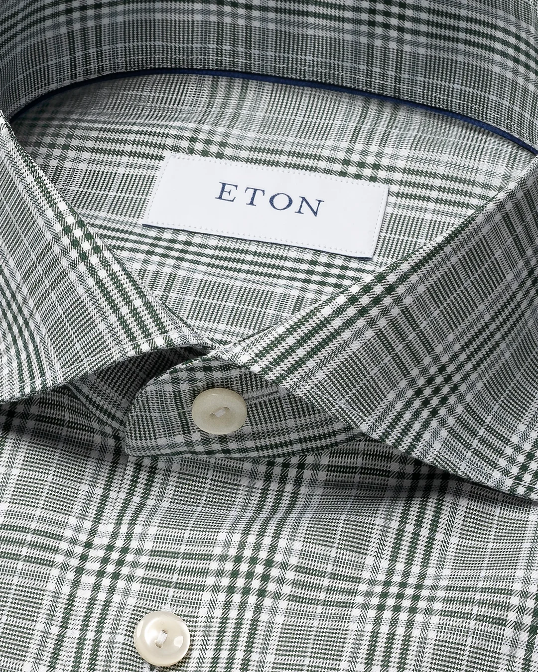 Prince of Wales Check Twill Shirt - Eton