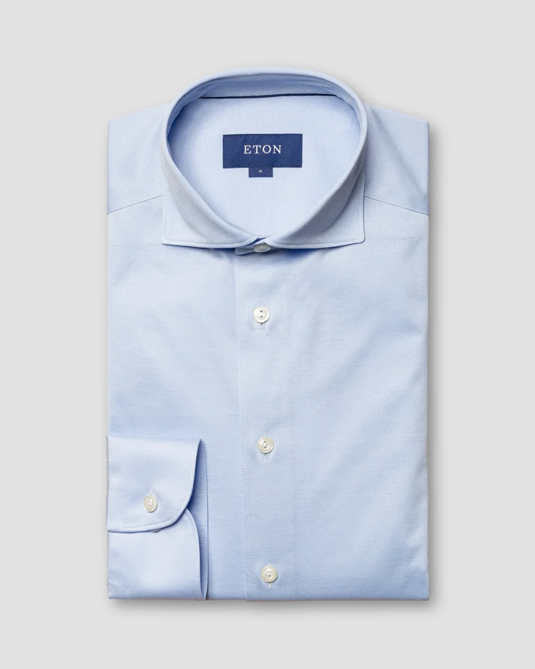 Light Blue Jersey Shirt - Eton