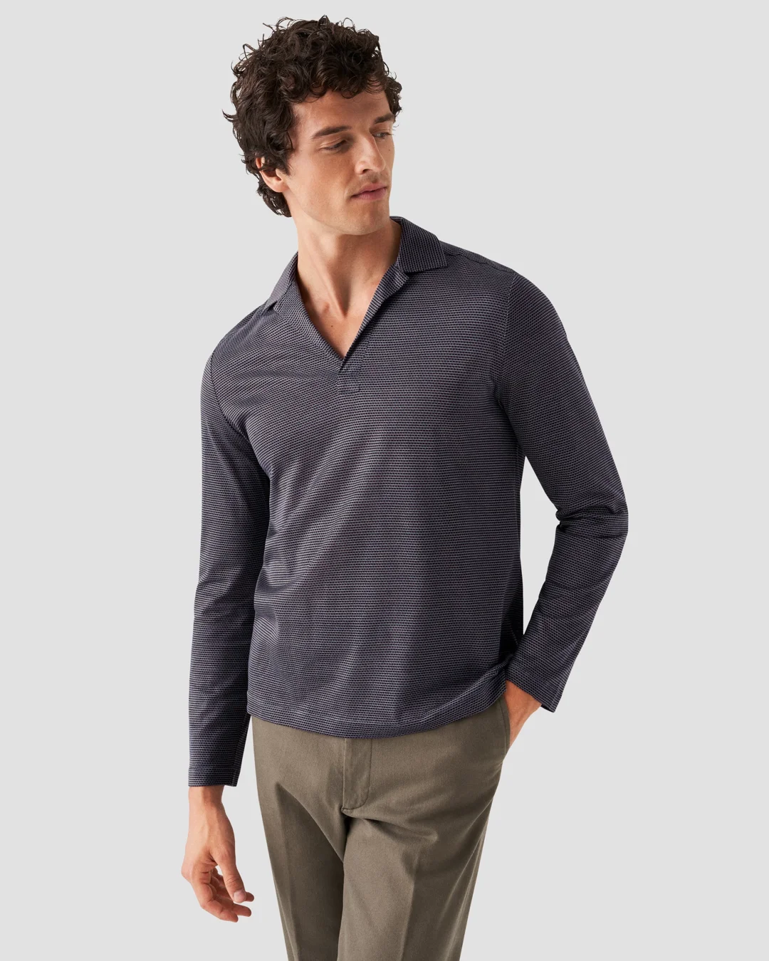 dark-red-open-collar-knitted-