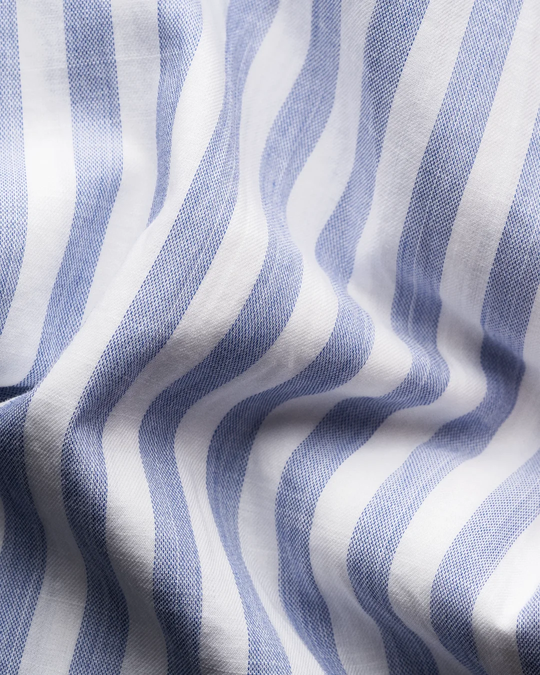 Dark blue Soft Twill Band Collar Shirt - Eton