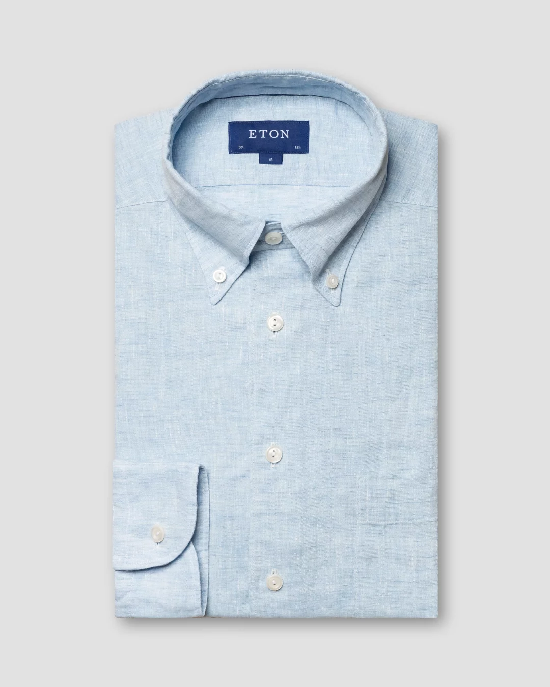 White Linen Shirt - Button Down - Eton